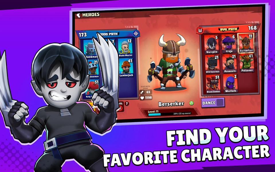 Clash of Destiny: Good vs Evil - Gameplay image of android game