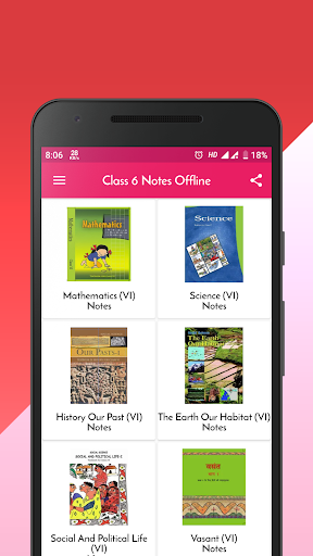 Class 6 Notes Offline - عکس برنامه موبایلی اندروید