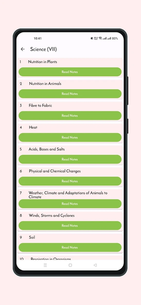 Class 7 Notes Offline - Image screenshot of android app