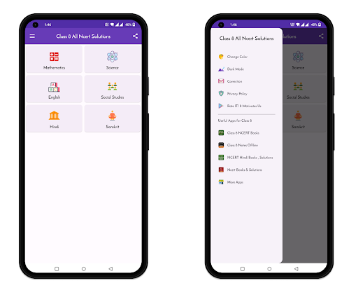 Class 8 Solutions - Image screenshot of android app