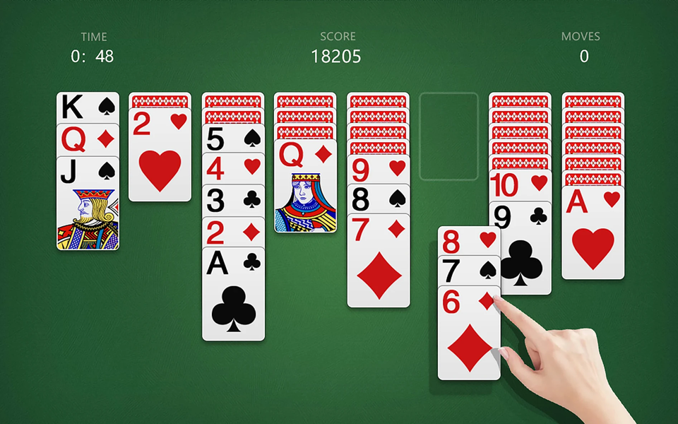 Solitaire - Brain game - عکس بازی موبایلی اندروید
