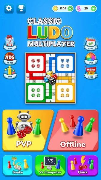 Ludo Classic Multiplayer Game - Gameplay image of android game