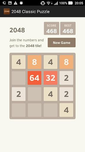 2048 Classic Puzzle - Gameplay image of android game