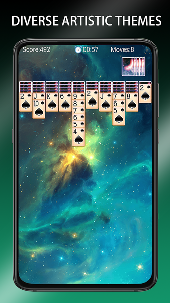 Spider Solitaire - Card Games - Gameplay image of android game