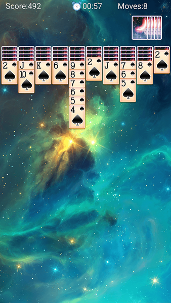 Spider Solitaire - Card Games - Gameplay image of android game