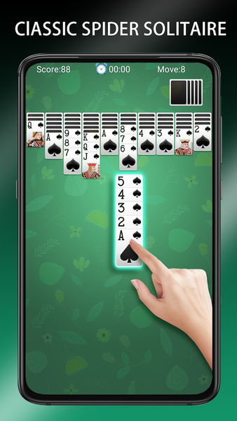 Spider Solitaire - Card Games - Gameplay image of android game