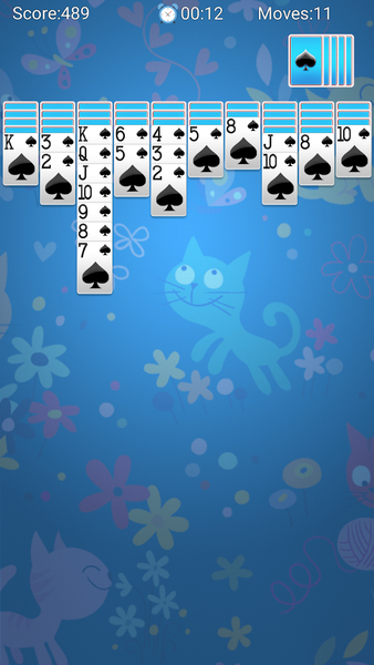 Spider Solitaire - Card Games - Gameplay image of android game