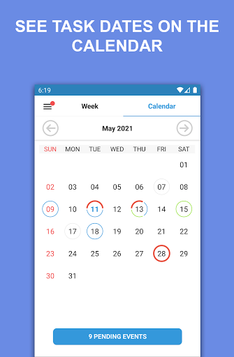 Task Agenda: Calendar & Alerts - عکس برنامه موبایلی اندروید