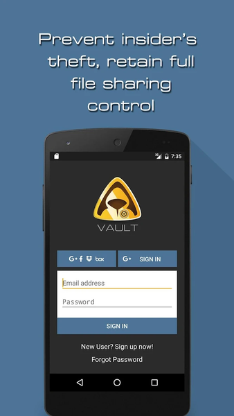 Vault - عکس برنامه موبایلی اندروید