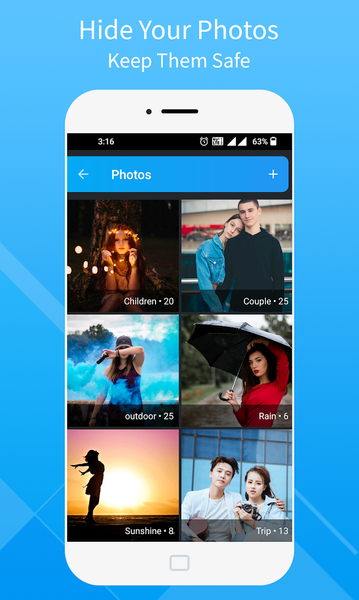 Torch lock - Hide photos,video - Image screenshot of android app