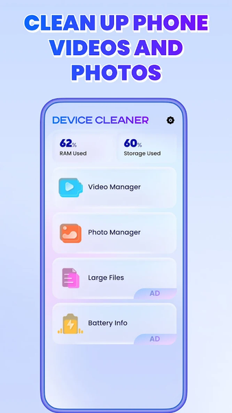 Device Cleaner:Storage Manager - عکس برنامه موبایلی اندروید