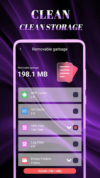 Clean Sweep - Image screenshot of android app