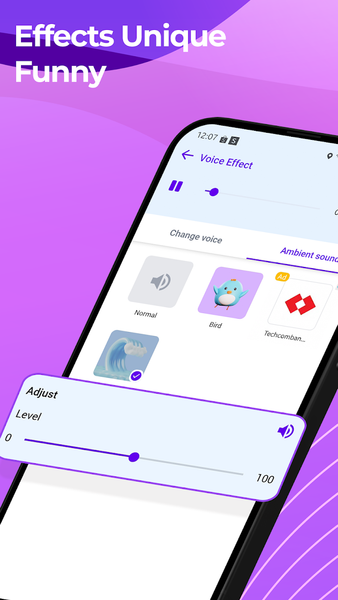 Voice changer And Sound Effect - عکس برنامه موبایلی اندروید