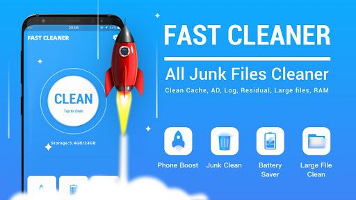 Fast Cleaner - junk& boost ram - عکس برنامه موبایلی اندروید