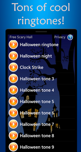 Scary Halloween Ringtones - عکس برنامه موبایلی اندروید