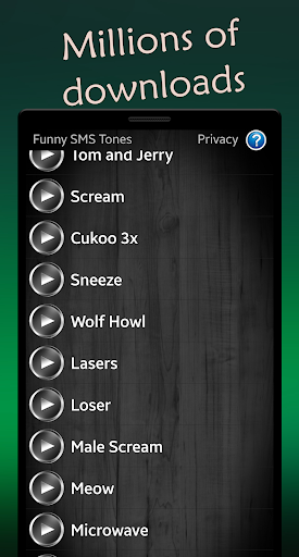 Funny SMS Tones - عکس برنامه موبایلی اندروید