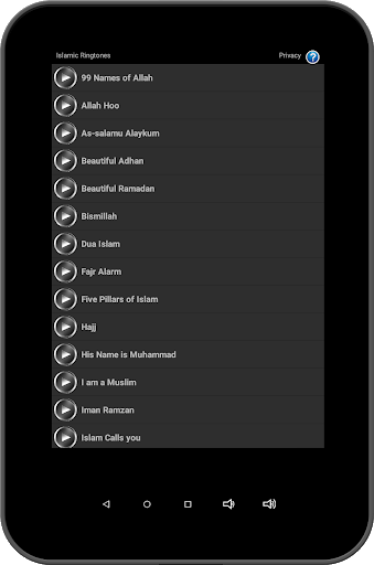 Islamic Ringtones - عکس برنامه موبایلی اندروید