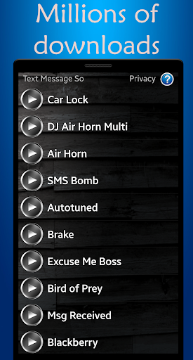 Text Message Sounds - عکس برنامه موبایلی اندروید