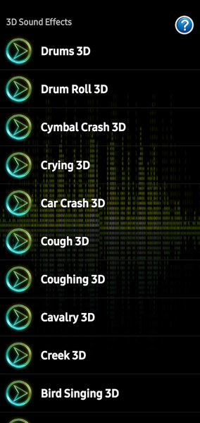 ۳D Sound Effects - عکس برنامه موبایلی اندروید