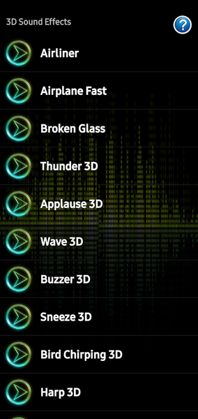 3D Sound Effects - عکس برنامه موبایلی اندروید