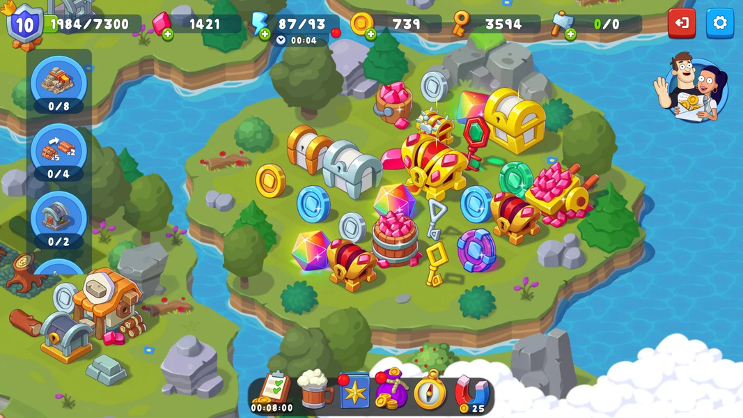 Castle Craft: Merge Quest - Gameplay image of android game