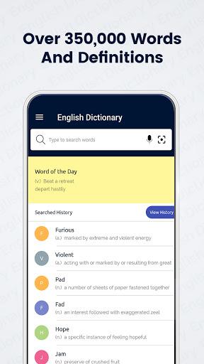 Offline English Dictionary - عکس برنامه موبایلی اندروید