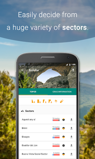 Climb Around Climbing Topo - Image screenshot of android app
