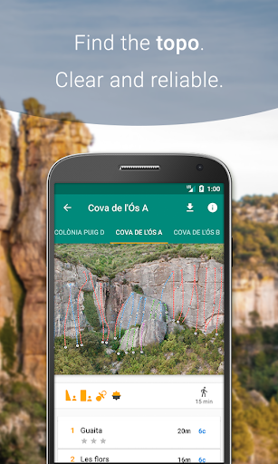 Climb Around Climbing Topo - Image screenshot of android app