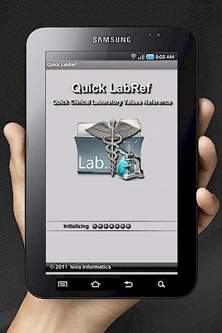 Quick LabRef - Image screenshot of android app