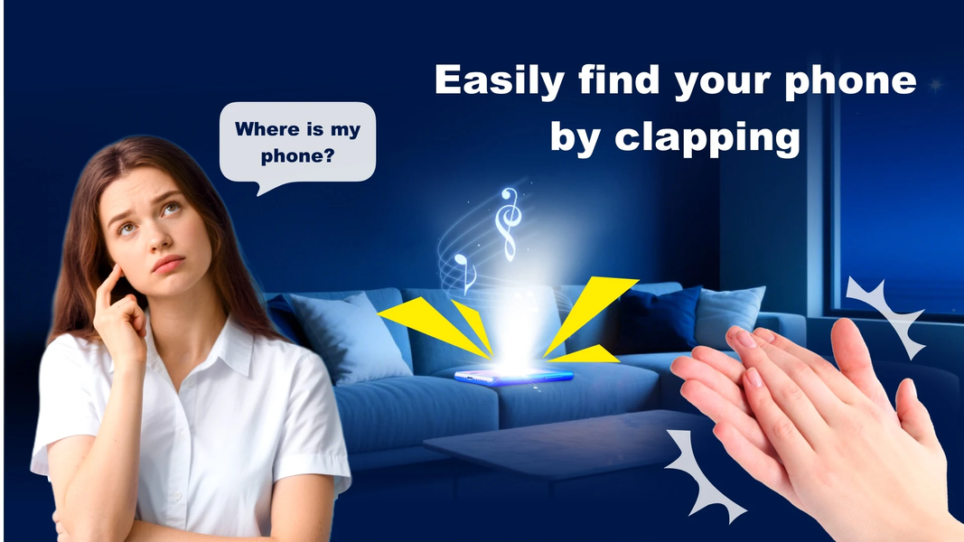ClapFind - Find Phone by Clap - عکس برنامه موبایلی اندروید