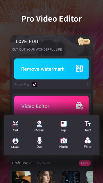 Video Editor & Maker-Love Edit - Image screenshot of android app