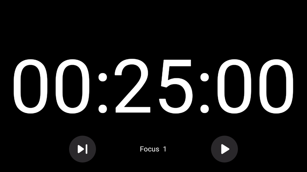Fullscreen Clock - Image screenshot of android app