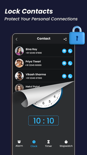 Clock Vault-Hide Photos videos - Image screenshot of android app