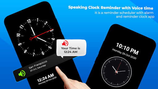 Speaking Clock - Hourly Chime - عکس برنامه موبایلی اندروید