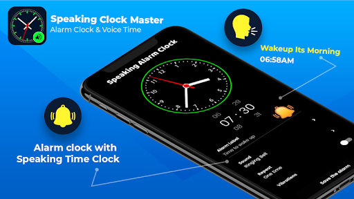 Speaking Clock - Talking Clock - عکس برنامه موبایلی اندروید