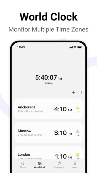 Alarm Clock - عکس برنامه موبایلی اندروید