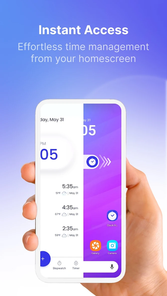 Clock Launcher: Set Alarms - عکس برنامه موبایلی اندروید