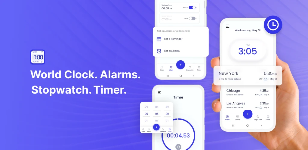 Clock Launcher: Set Alarms - عکس برنامه موبایلی اندروید