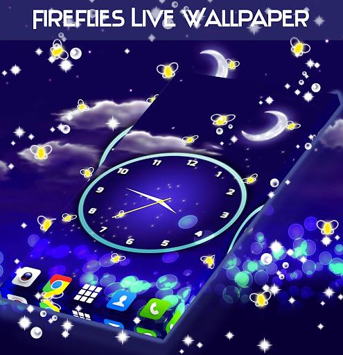 Fireflies Live Wallpaper - Image screenshot of android app