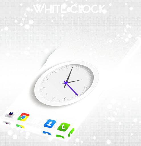 Simple White Clock 2021 - Image screenshot of android app