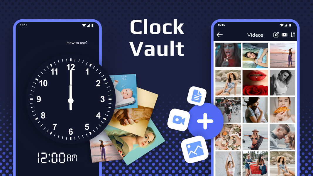 Clock Vault - Secret Folder - عکس برنامه موبایلی اندروید