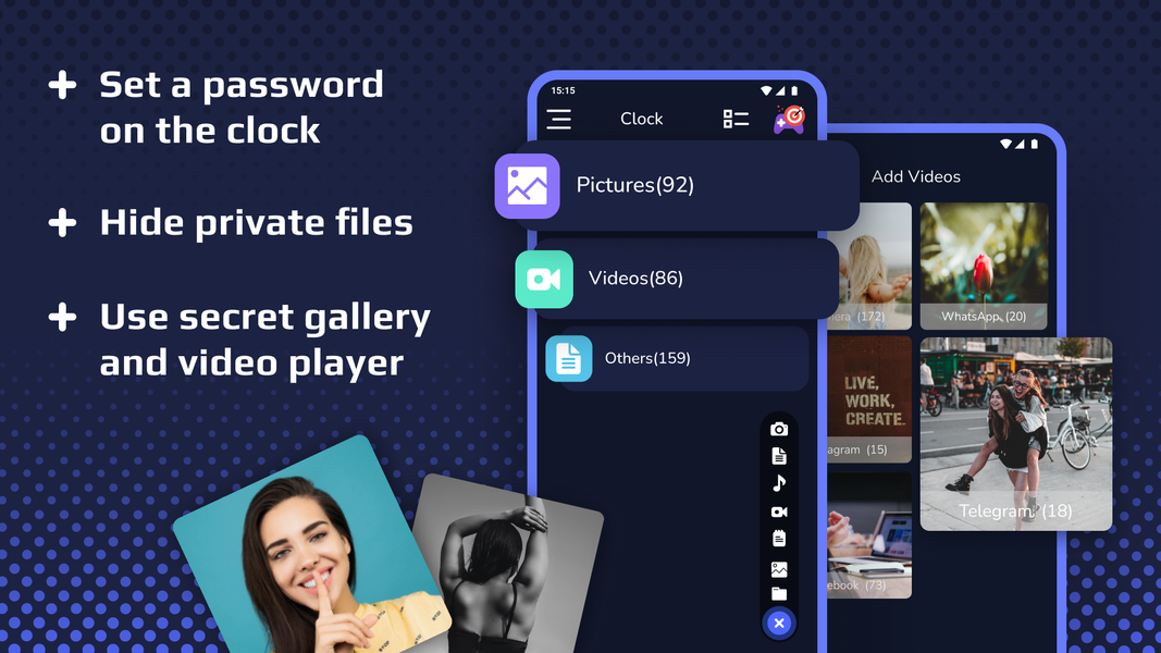 Clock Vault - Secret Folder - Image screenshot of android app