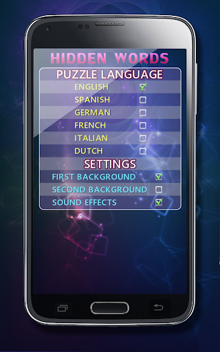 Hidden Words - Gameplay image of android game