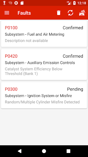 Piston - OBD2 Car Scanner - Image screenshot of android app