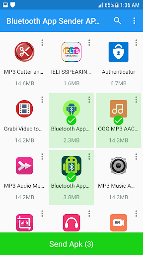 Bluetooth App Sender APK Share - عکس برنامه موبایلی اندروید