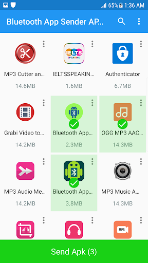 Bluetooth App Sender APK Share - Image screenshot of android app