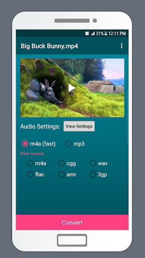 LiteC Video MP3 Audio Extract - Image screenshot of android app