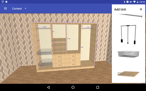 Closet Planner 3D - عکس برنامه موبایلی اندروید