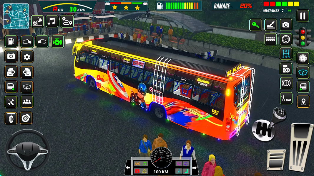 Real Bus Driving Game 2023 - Gameplay image of android game