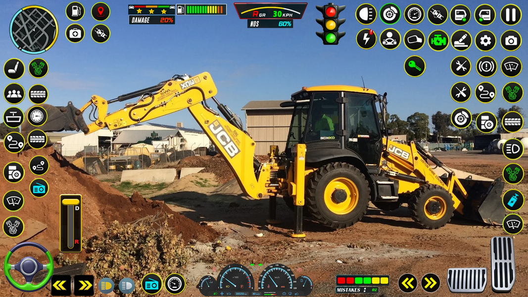 Construction Excavator Game - Gameplay image of android game